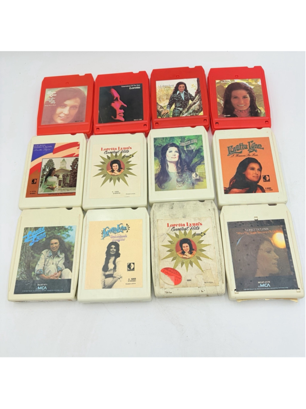Loretta Lynn Dolly Parton 8 Track Tape Lot CLASSIC COUNTRY Decca MCA RCA Tested
